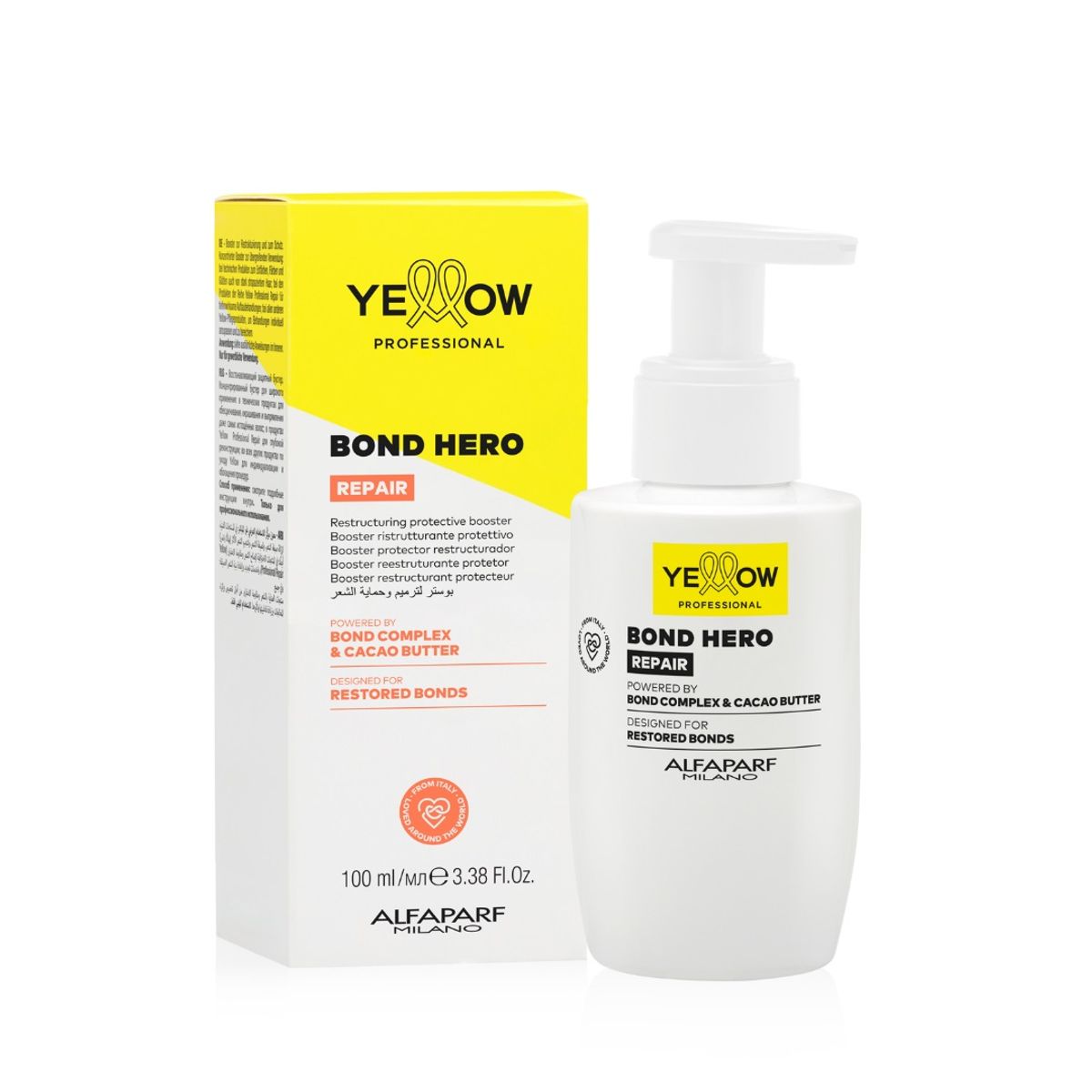 ALFAPARF MILANO - PLEX ADITIVO PROTECTOR Y REPARADOR ALFAPARF YELLOW BOND HERO 100 ML