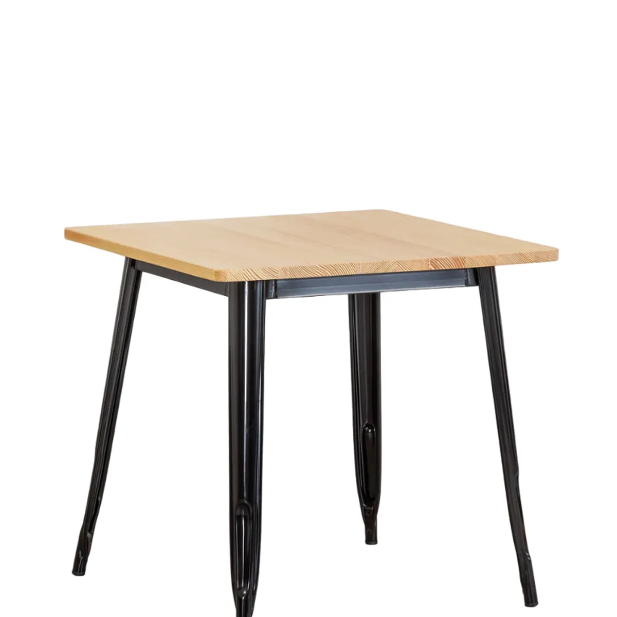 MOBOI - Mesa Comedor Tolix Madera 70x70x75cm