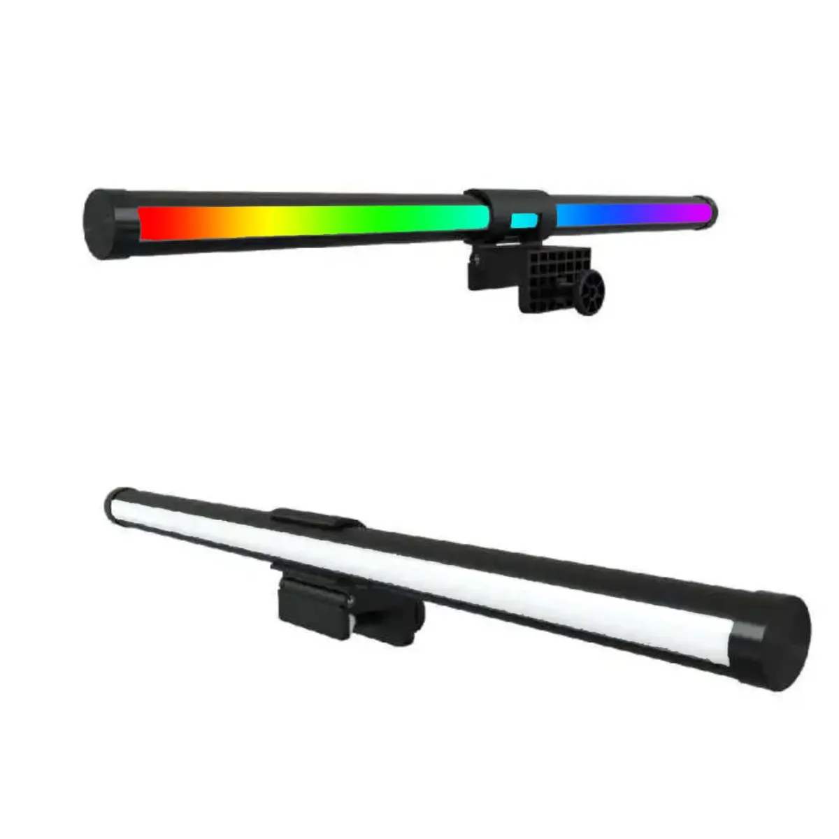 GENERICO - Lampara Led Luz Dual Rgb Para Monitor Barra De Luz Touch Negro Blanco