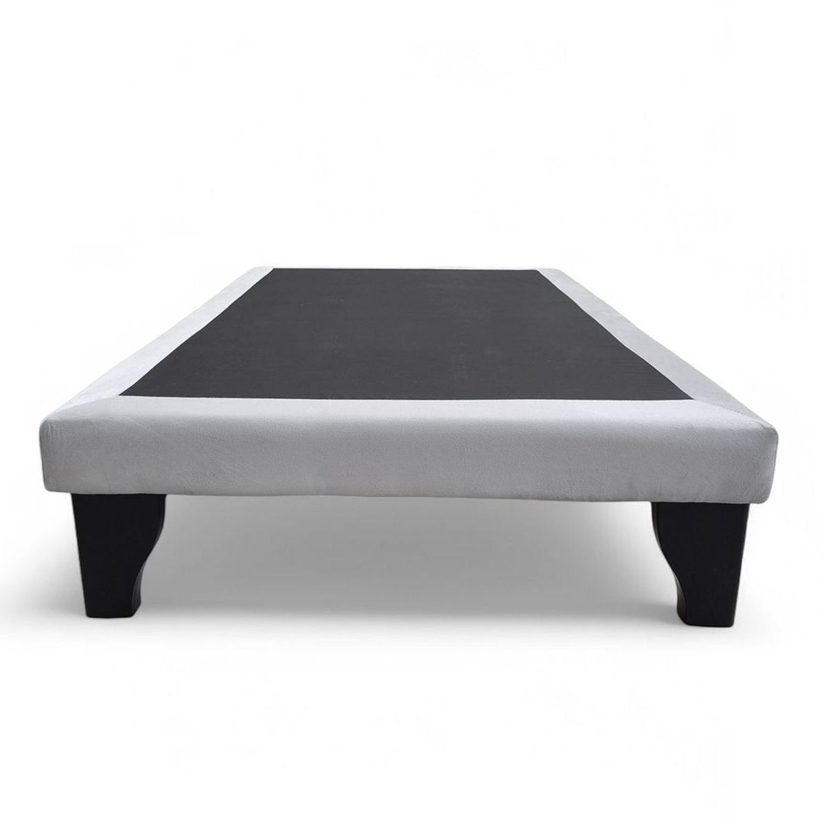 GENERICO - Base Europea para cama 1.5 plazas 105x190cm Felpa Blanco
