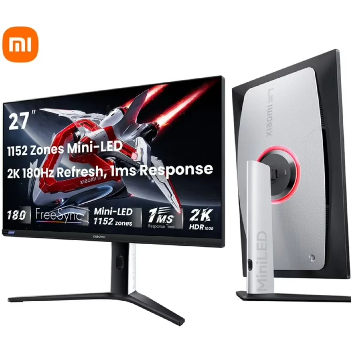 XIAOMI - Monitor Gamer 27" - Xiaomi G Pro 27i - QHD (2560x1440 px) - 1 ms