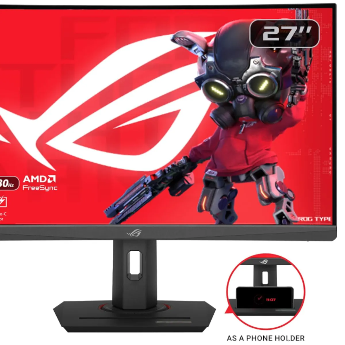 ASUS - Monitor Gamer 27" - Asus ROG Strix XG27WCS - QHD (2560 x 1440) - 1 ms