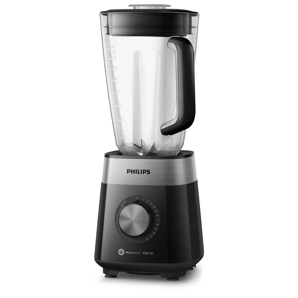 PHILIPS - Licuadora Jarra Vidrio 3L 1200W Negro HR2242