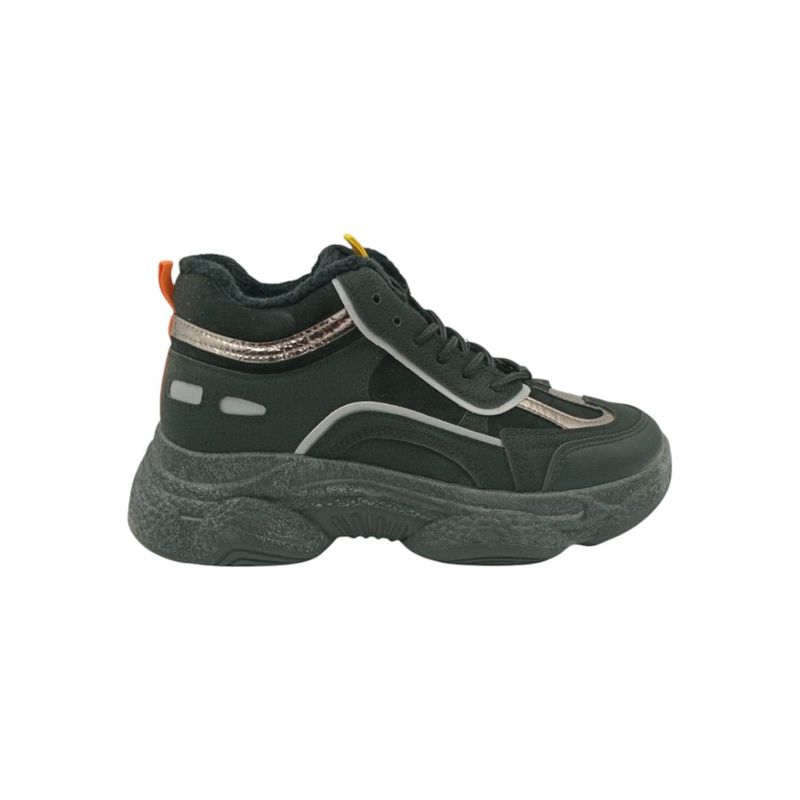 HERIEL - Zapatilla Negra Plataforma Mujer