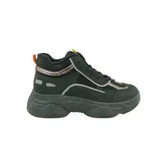 HERIEL - Zapatilla Negra Plataforma Mujer