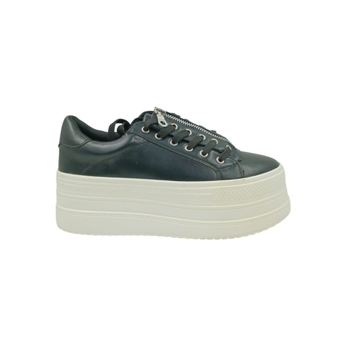 HERIEL - Zapatilla Negra Plataforma Mujer