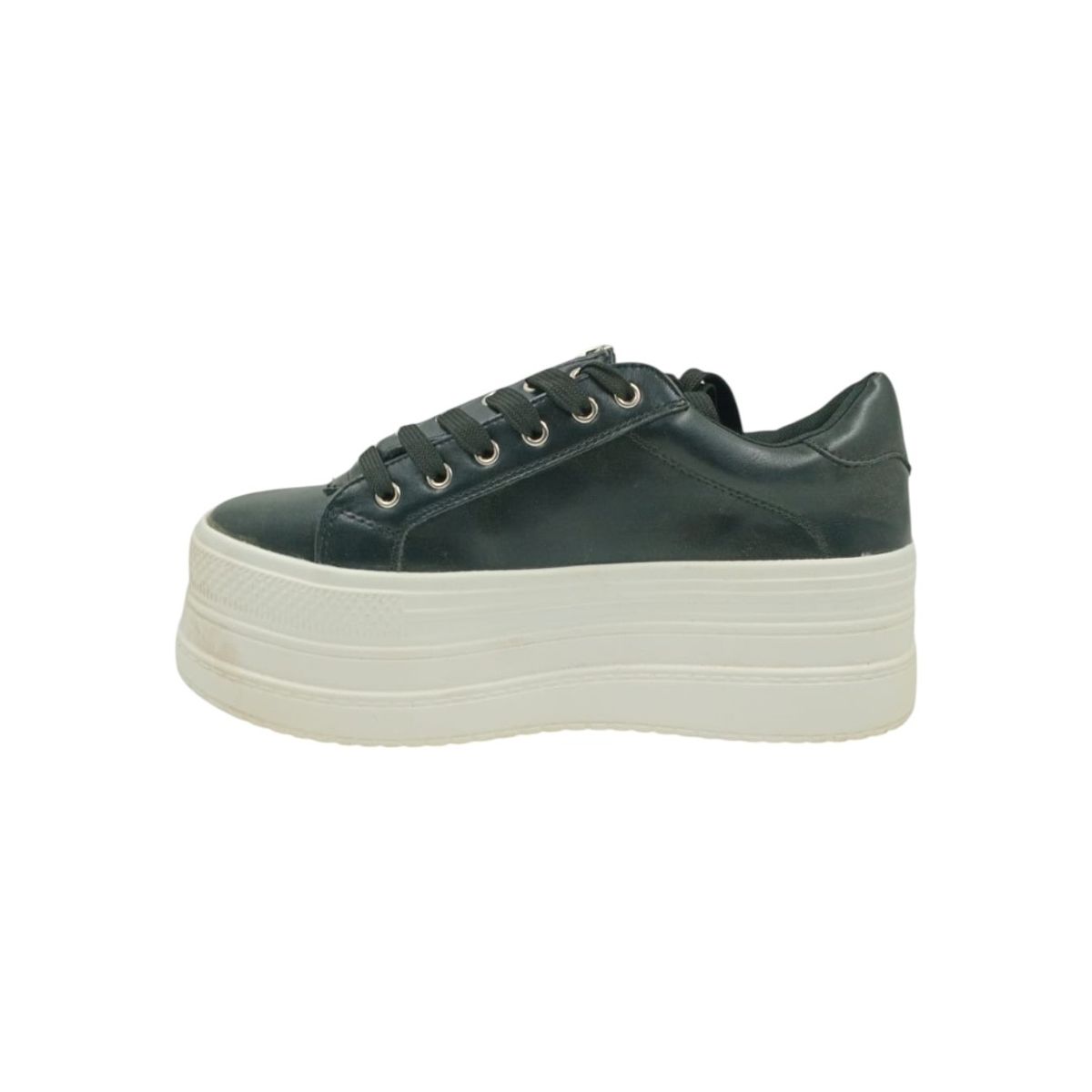 HERIEL - Zapatilla Negra Plataforma Mujer