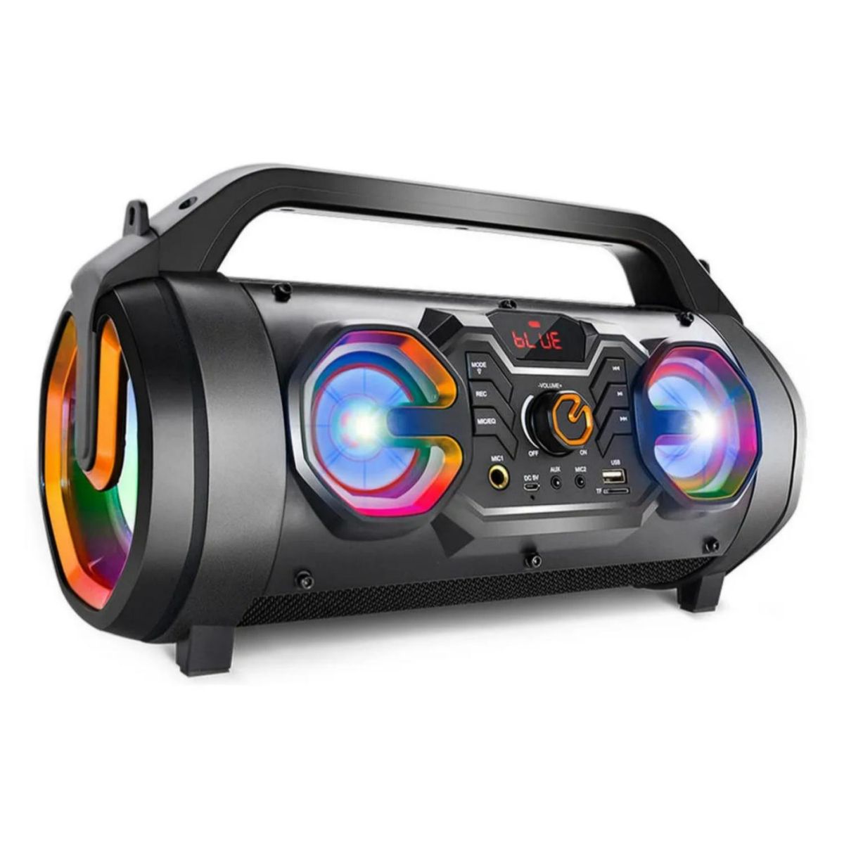 IRT - Parlante Bluetooth Bazooka 20W LED USB Negro