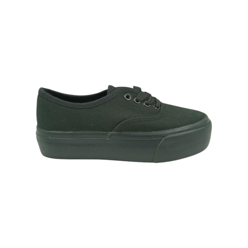 HERIEL - Zapatilla Negra Plataforma Mujer