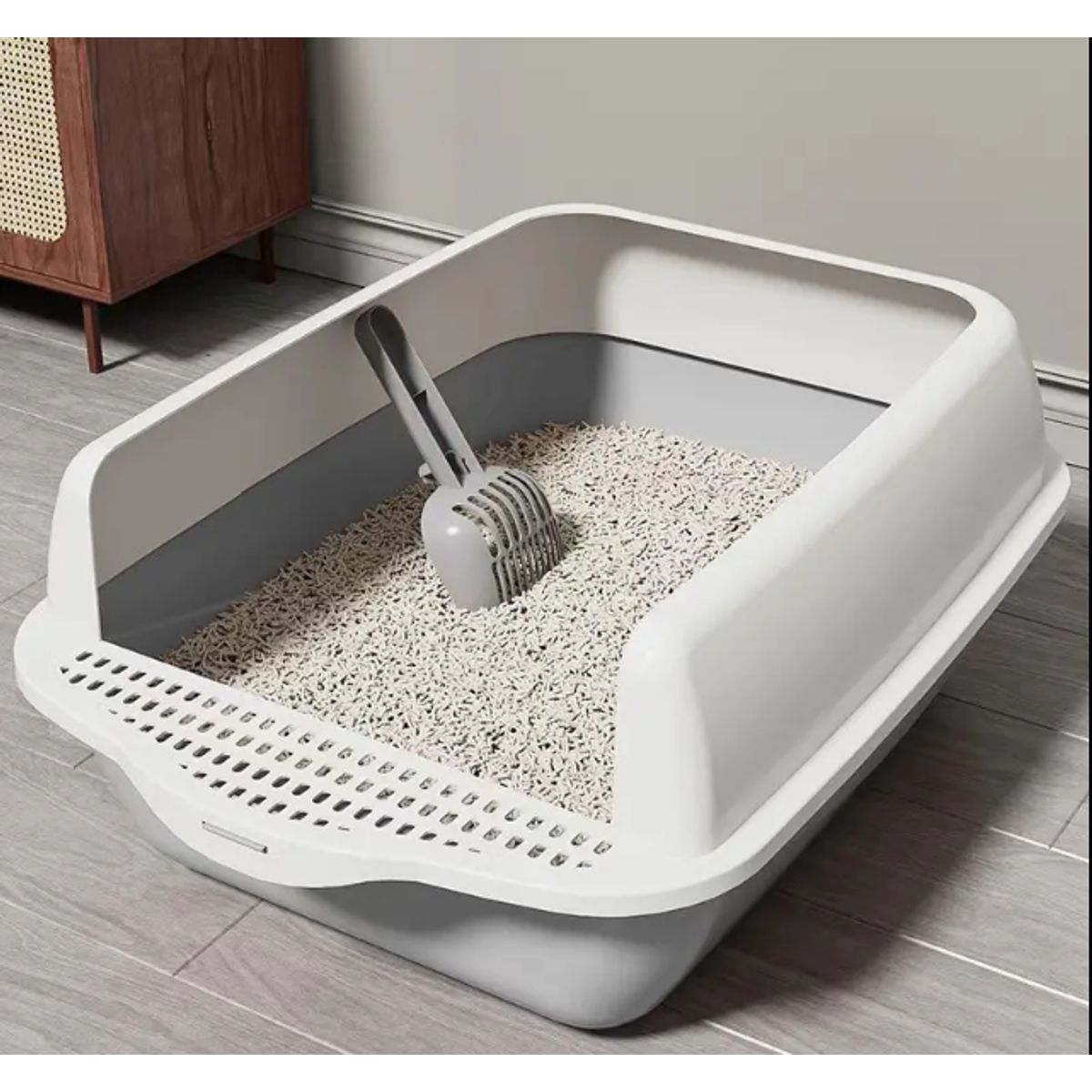 GENERICO - Arenero abierto redondo + pala para arena