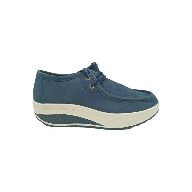 HERIEL - Zapatilla Azul Plataforma Mujer