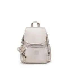 KIPLING - Mochila Mujer City Zip Mini Gris