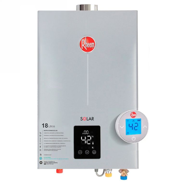 RHEEM Calefont 18 L Gas Licuado T. Forzado con Control Digital Rheem ...