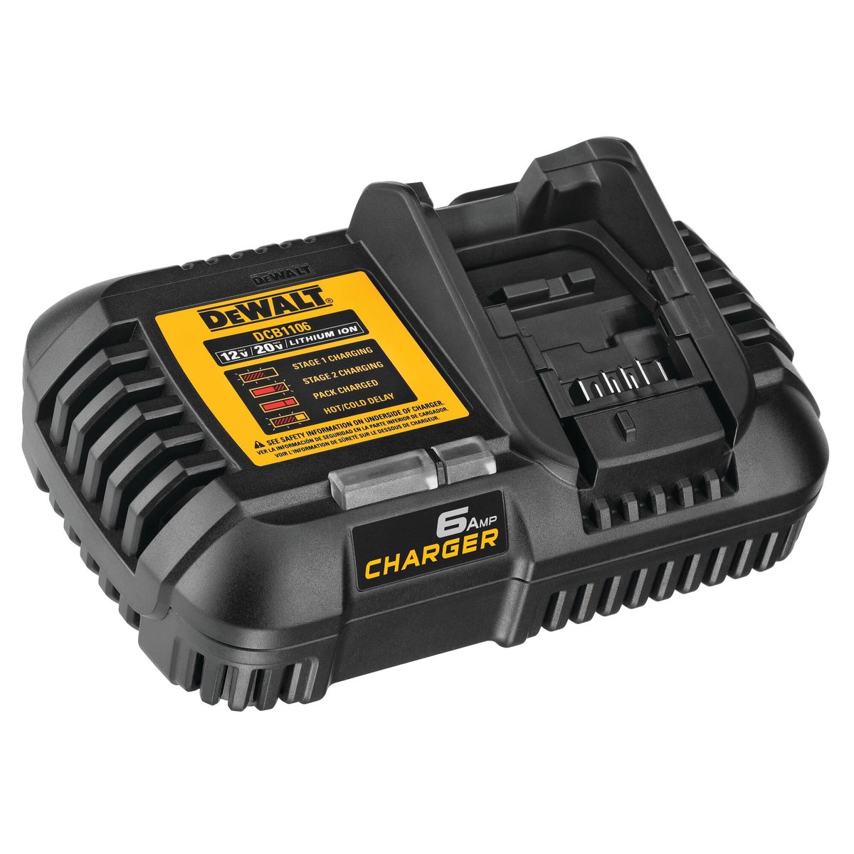DEWALT - Cargador Dewalt Rapido Flexvolt Dcb1106 6 Amp/h - E.o.