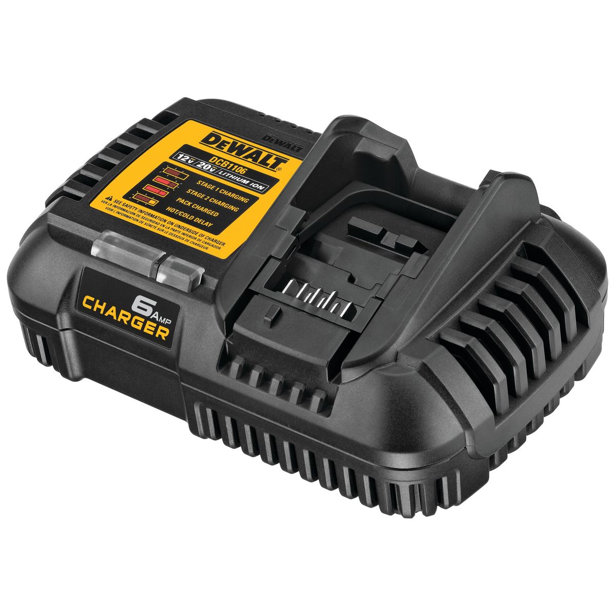 DEWALT - Cargador Dewalt Rapido Flexvolt Dcb1106 6 Amp/h - E.o.