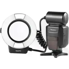 GENERICO - Triopo TR-15EXC para Canon Flash Anular Para Macro Fotografía Para Canon Con Luz Led