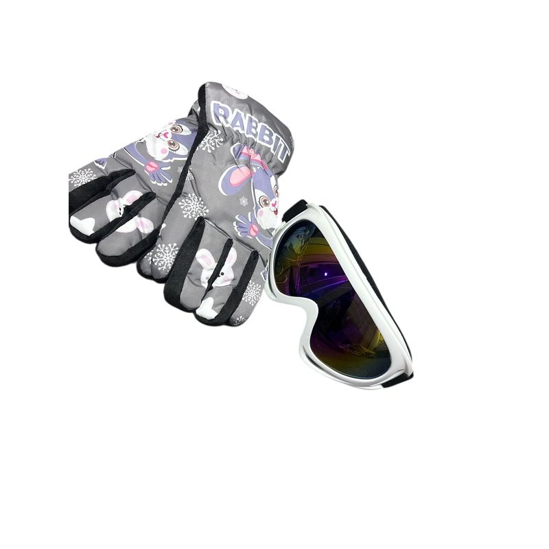 GENERICO - Lentes De Nieve Para Niños Y Jovenes + Guantes  Ski  Snowboard