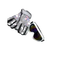 GENERICO - Lentes De Nieve Para Niños Y Jovenes + Guantes Ski Snowboard