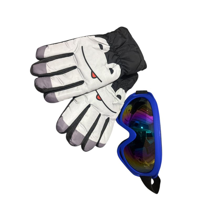GENERICO - Lentes De Nieve Para Niños Y Jovenes + Guantes  Ski  Snowboard