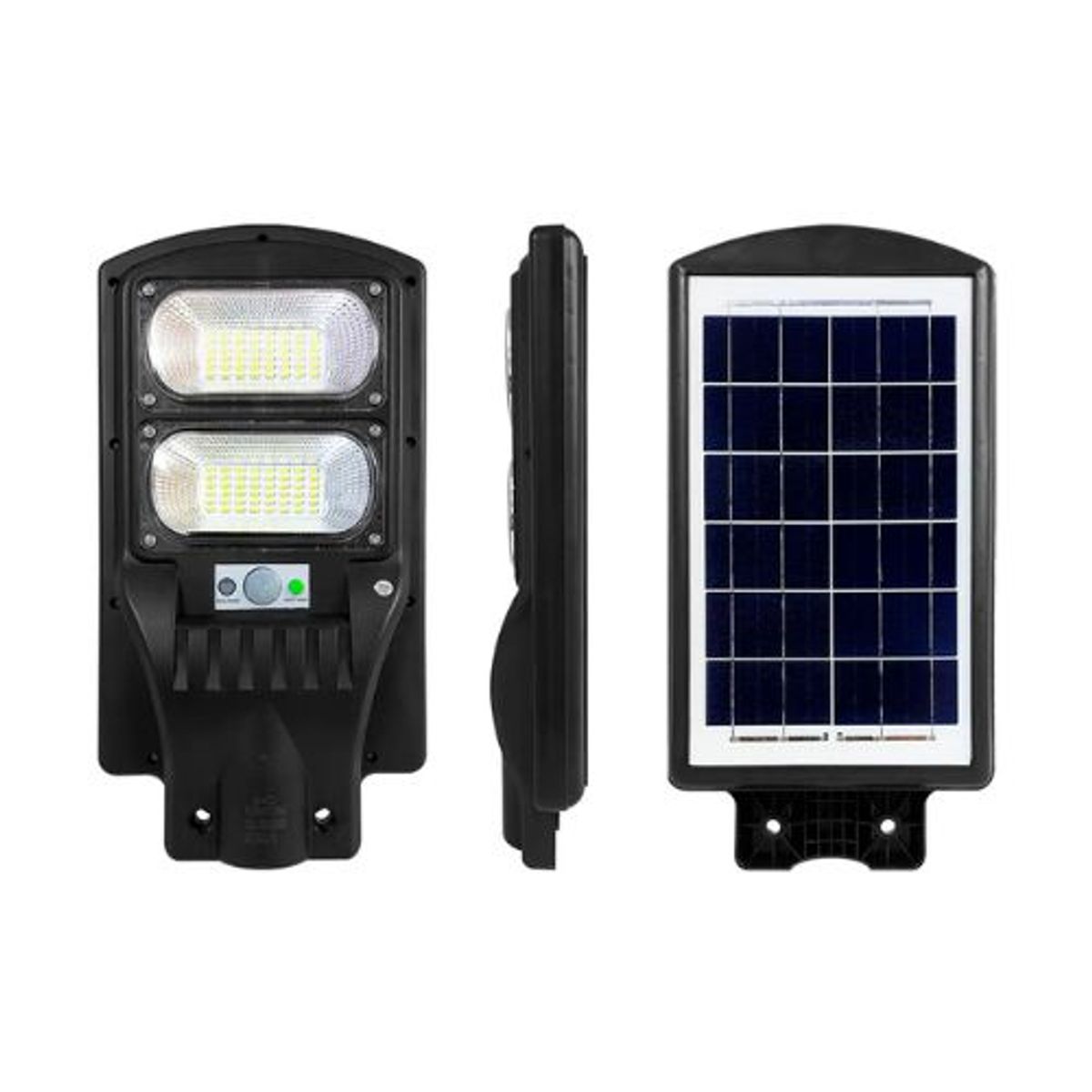 GENERICO - Luminaria de Calle Solar de 100W + Poste y Control Remoto Jortan