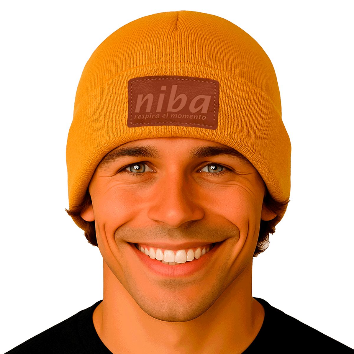 NIBA - Gorro Hombre Los Maquis Mostaza Niba