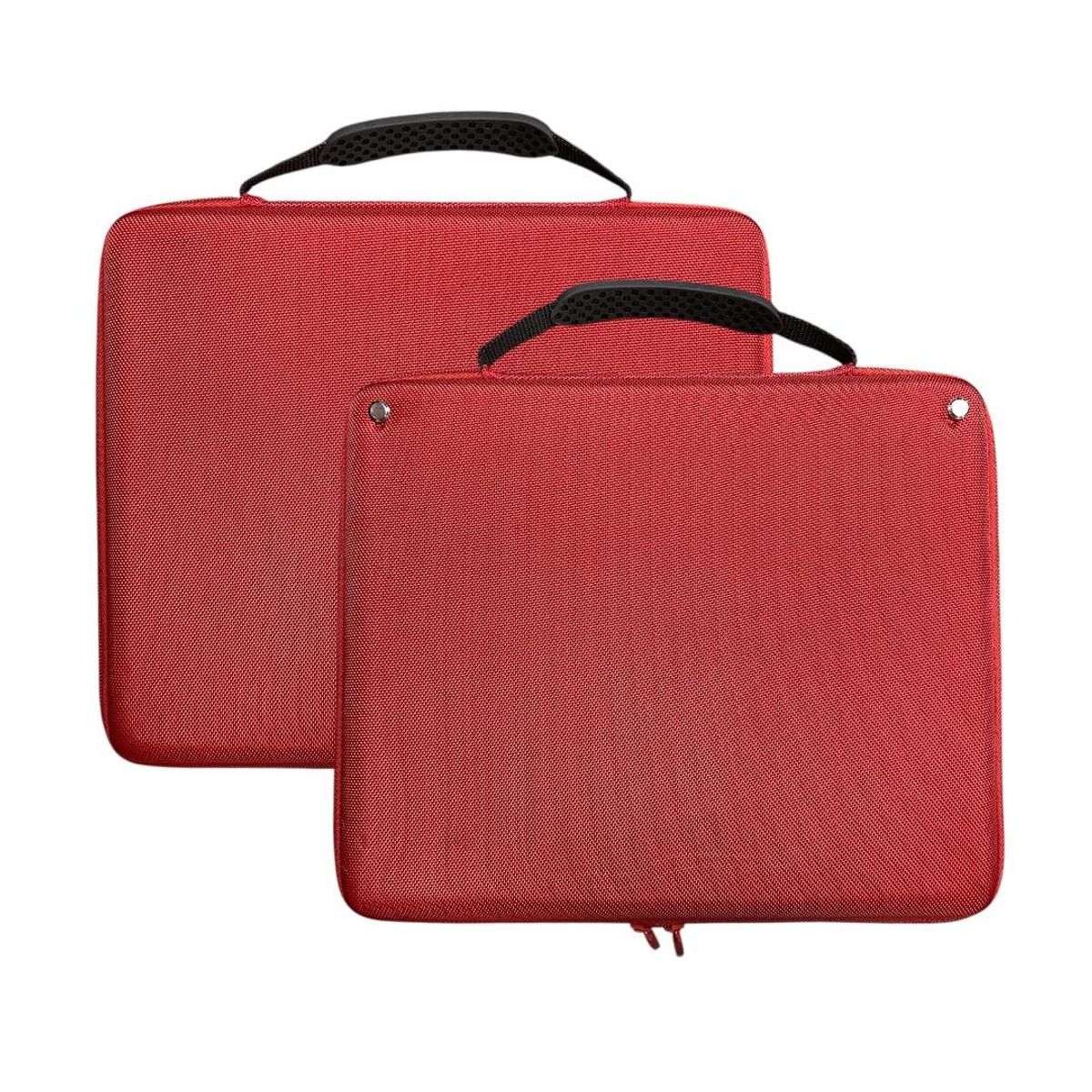 GENERICO - Álbum de Cartas Coleccionables con Cierre y Asa 810 Cartas  ROJO