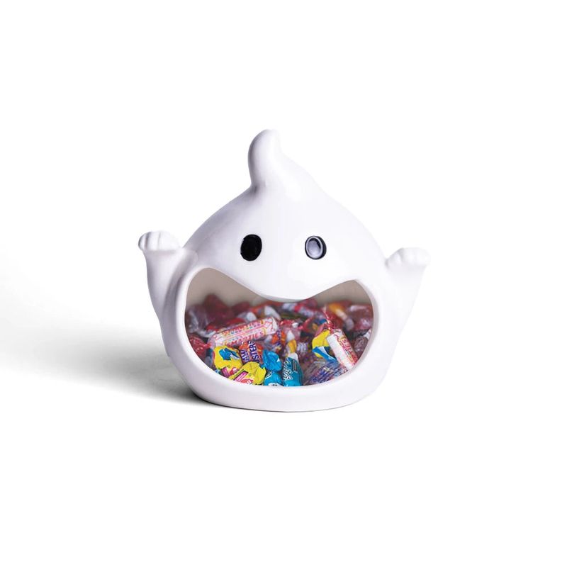 FRANK & MORTIS - Bowl para Dulces de Halloween con Diseño de Fantasma