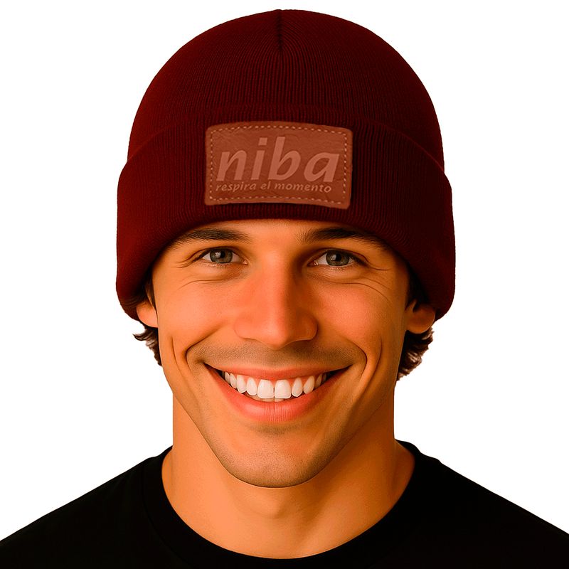 NIBA - Gorro Hombre Los Maquis Burdeo Niba