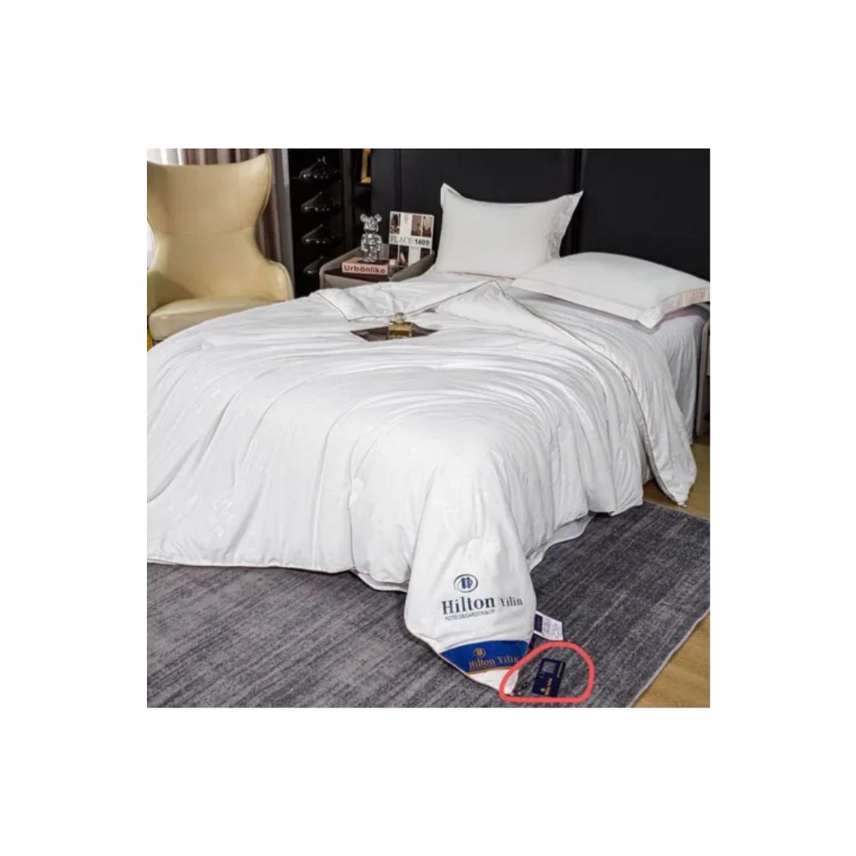 GENERICO - Cubrecama plumon king blanco