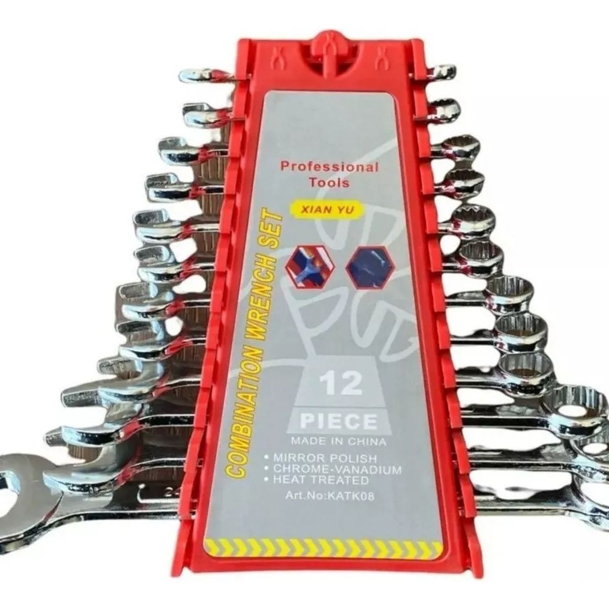 GENERICO - Juego Llave Combinada 12 Pcs Punta Corona Con Estuche