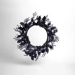 FRANK & MORTIS - Adorno Murciélagos para Puerta con Led Morado