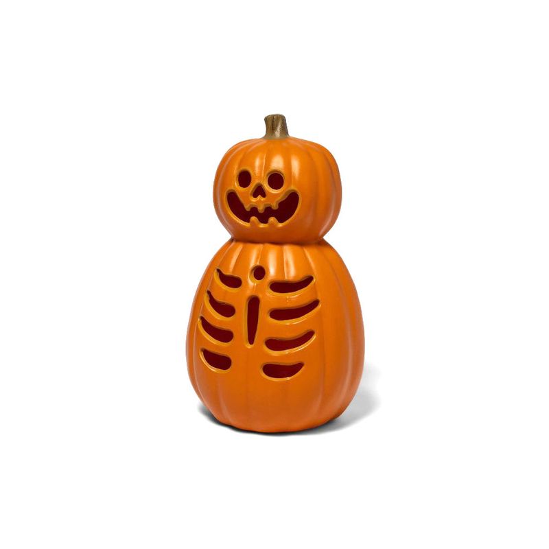 FRANK & MORTIS - Calabaza con Luz Led 39 x 23 cm