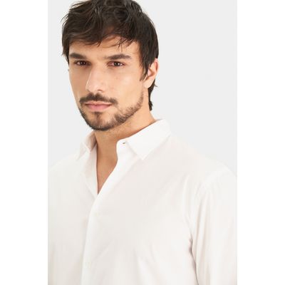Imagen 2 del producto Vélez Camisa En Popelina Para Hombre Semifitted Blanco
