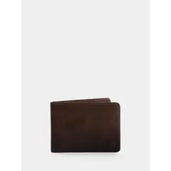 VELEZ - Vélez Billetera Oasis Cuero Hombre talle Contraste Cafe