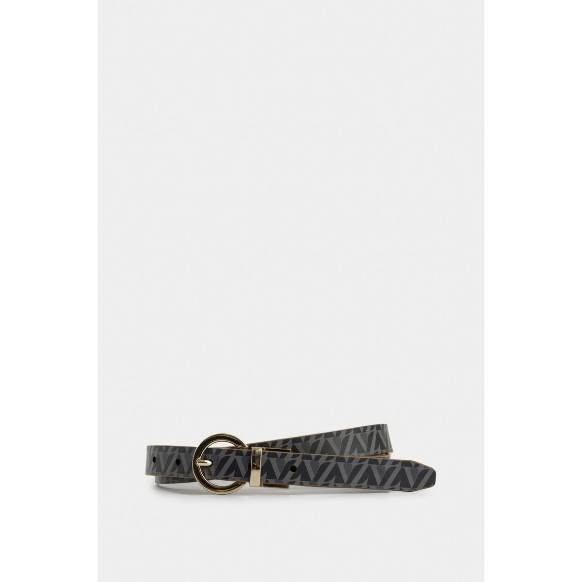 VELEZ - Vélez Cinturón Doble Faz De Cuero Para Mujer Monogram Negro