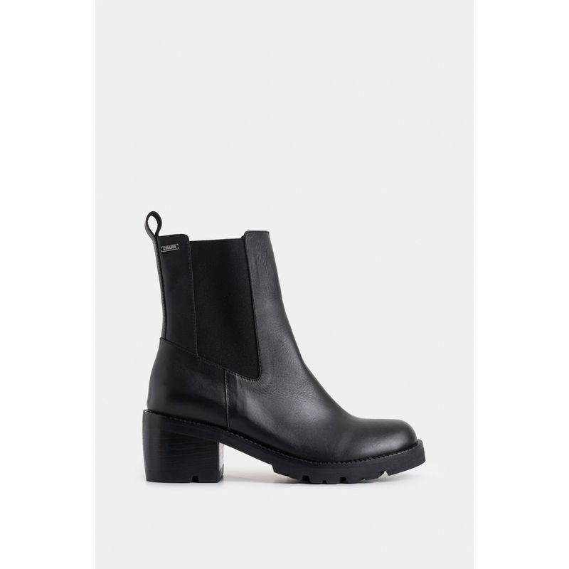 VELEZ - Vélez Botines Maia De Cuero  Mujer Silueta Chelsea Negro