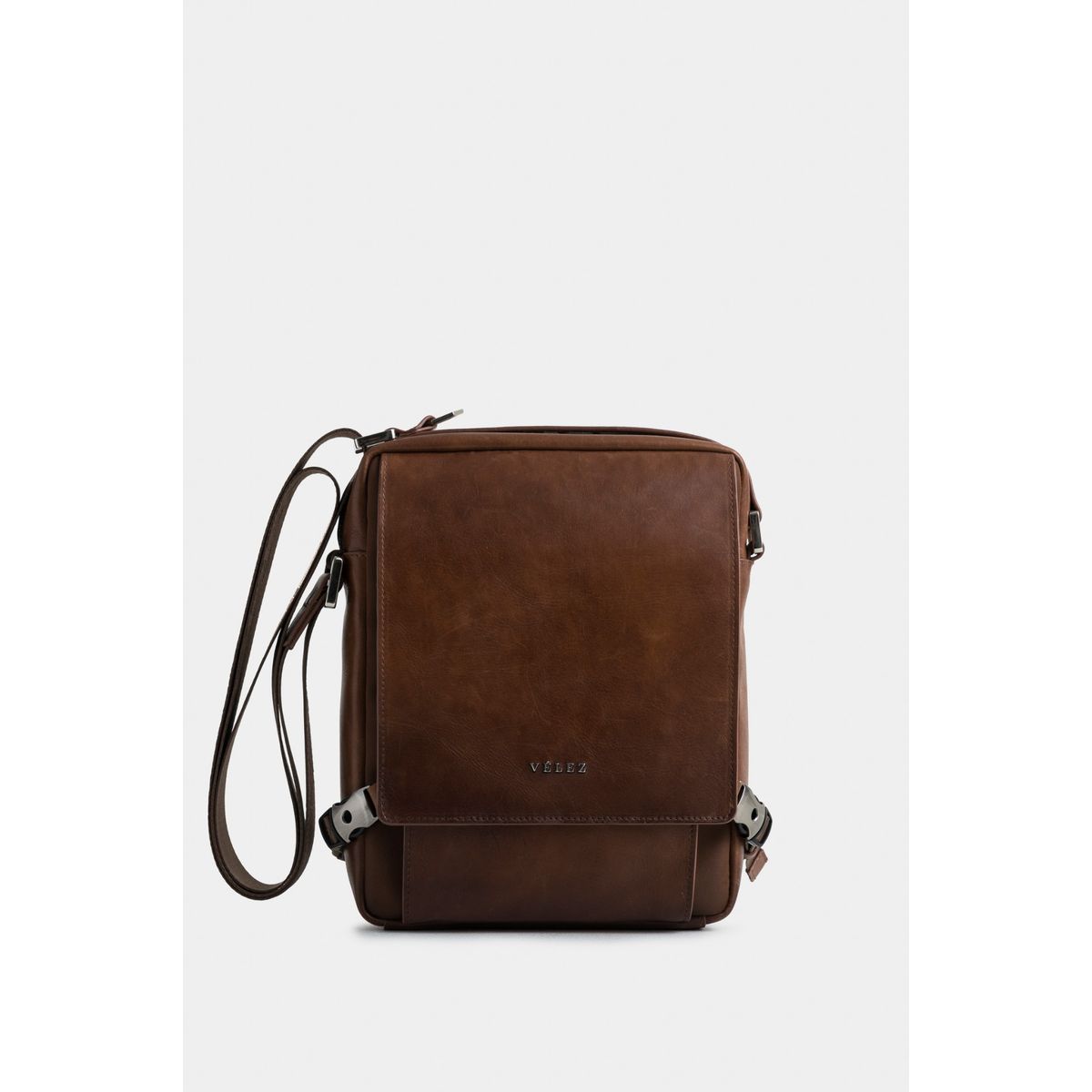 VELEZ - Vélez Cartera Bandolera Helios Cuero Hombre  Portiva Miel