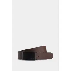 VELEZ - Vélez Cinturón Doble Faz De Cuero Chapa Combinado