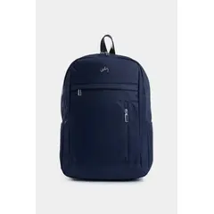 VELEZ - Vélez Mochila Sierra En Lona Hombre Manija Cuero Azul Oscuro