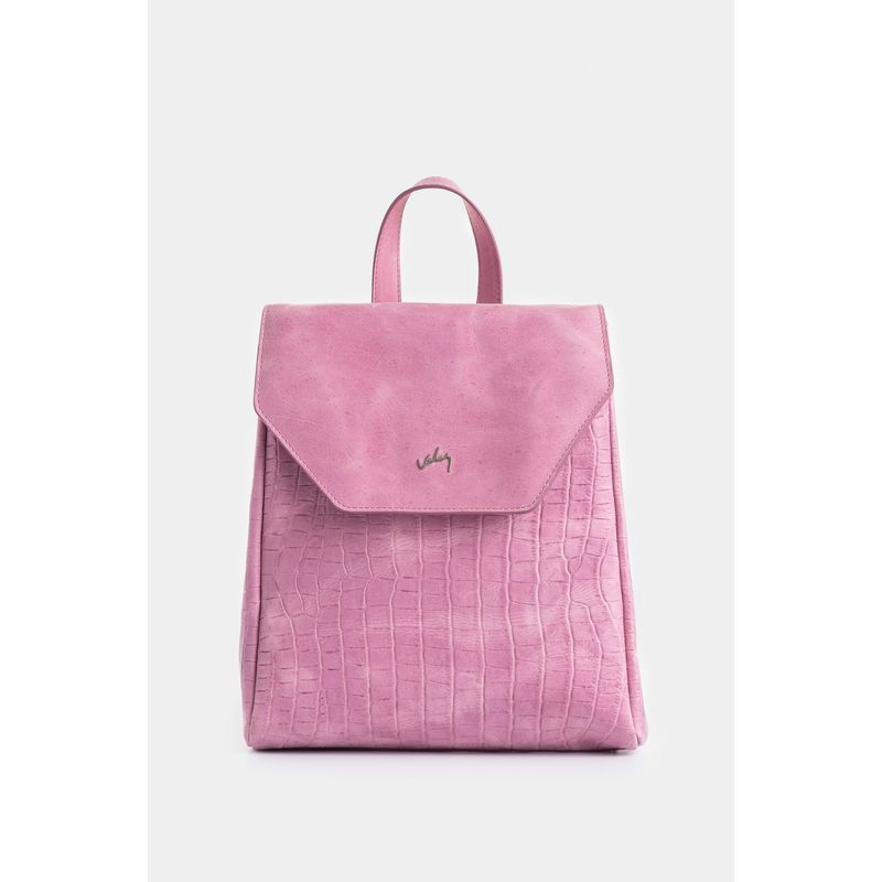 VELEZ - Vélez Mochila Corina 2 De Cuero  Mujer Detalle Grabado Mora
