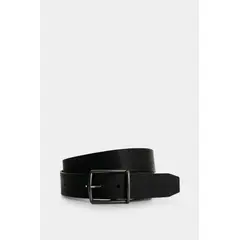 VELEZ - Vélez Cinturón Unifaz De Cuero Para Hombre Gaona Negro