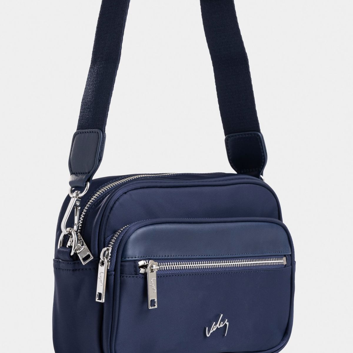 VELEZ - Vélez Cartera Bandolera Camelia En Lona Mujer  Cuero Azul