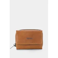 VELEZ - Vélez Monedero Tropical Cuero Mujer Broche Y Cremallera Miel