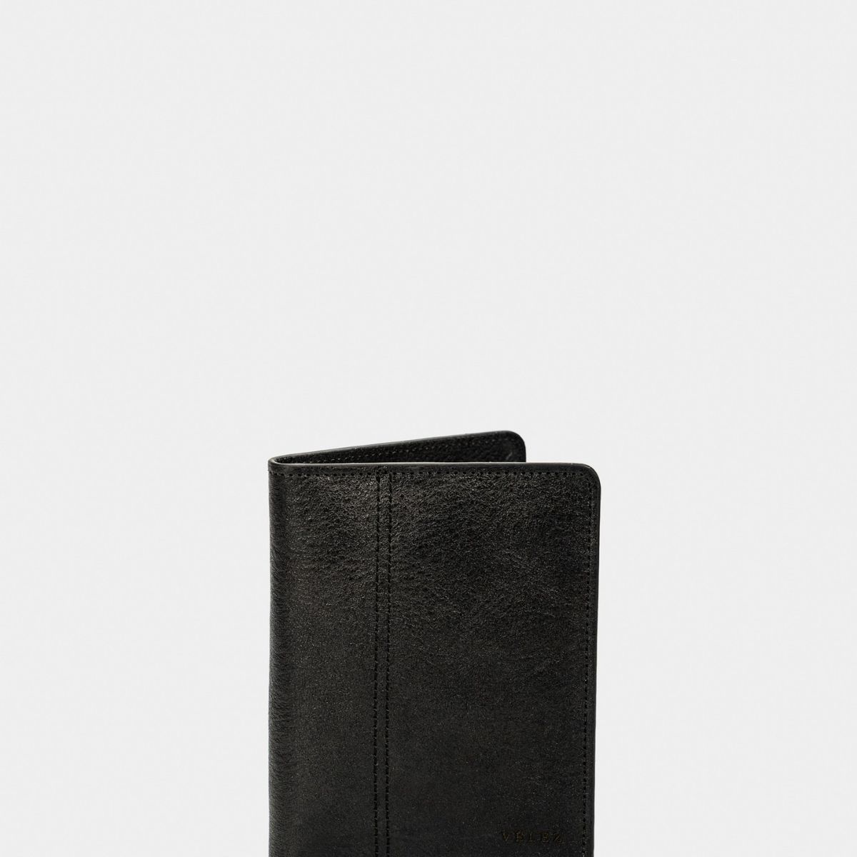 VELEZ - Vélez Porta Pasaporte Travel 2 Cuero Hombre Envejecido Negro