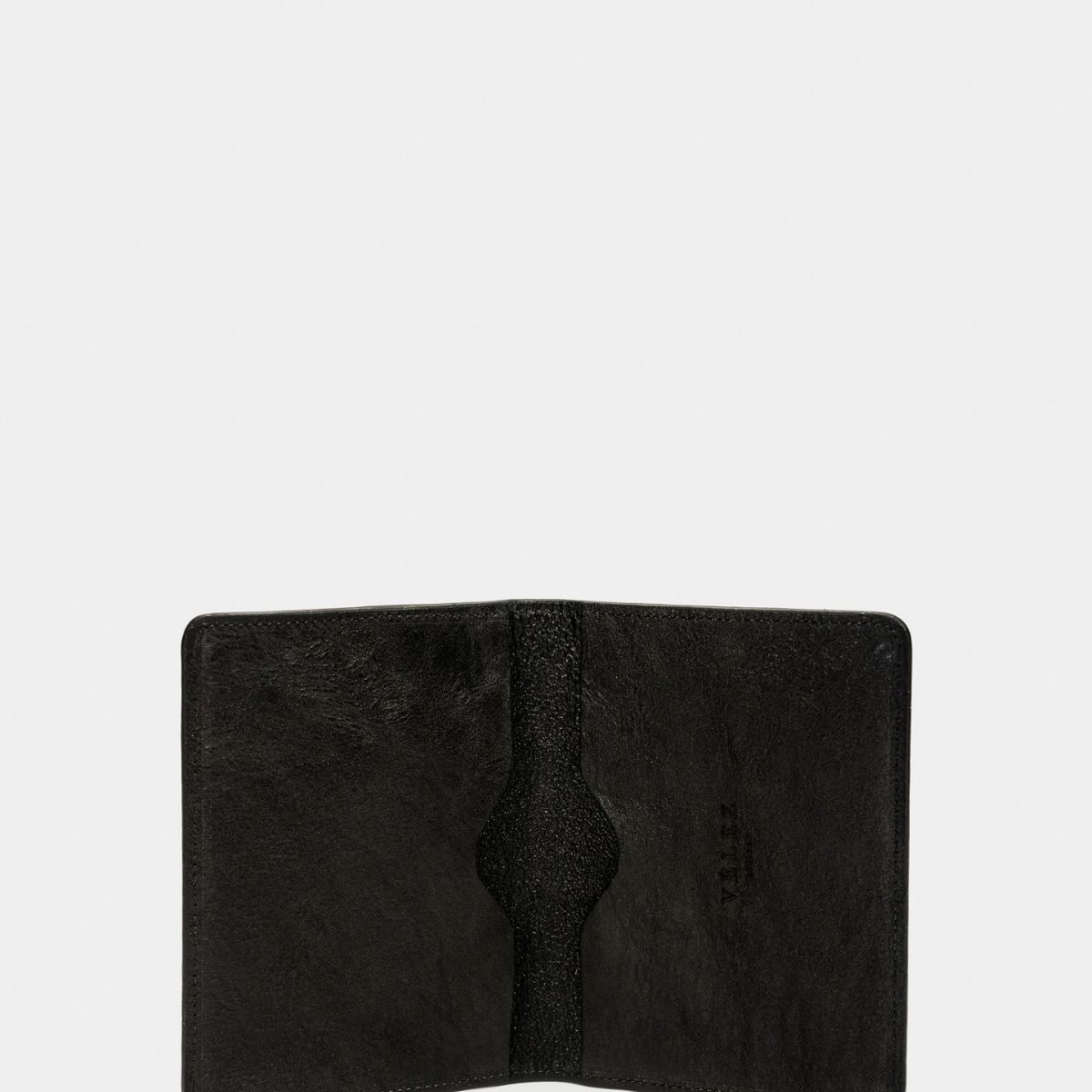 VELEZ - Vélez Porta Pasaporte Travel 2 Cuero Hombre Envejecido Negro