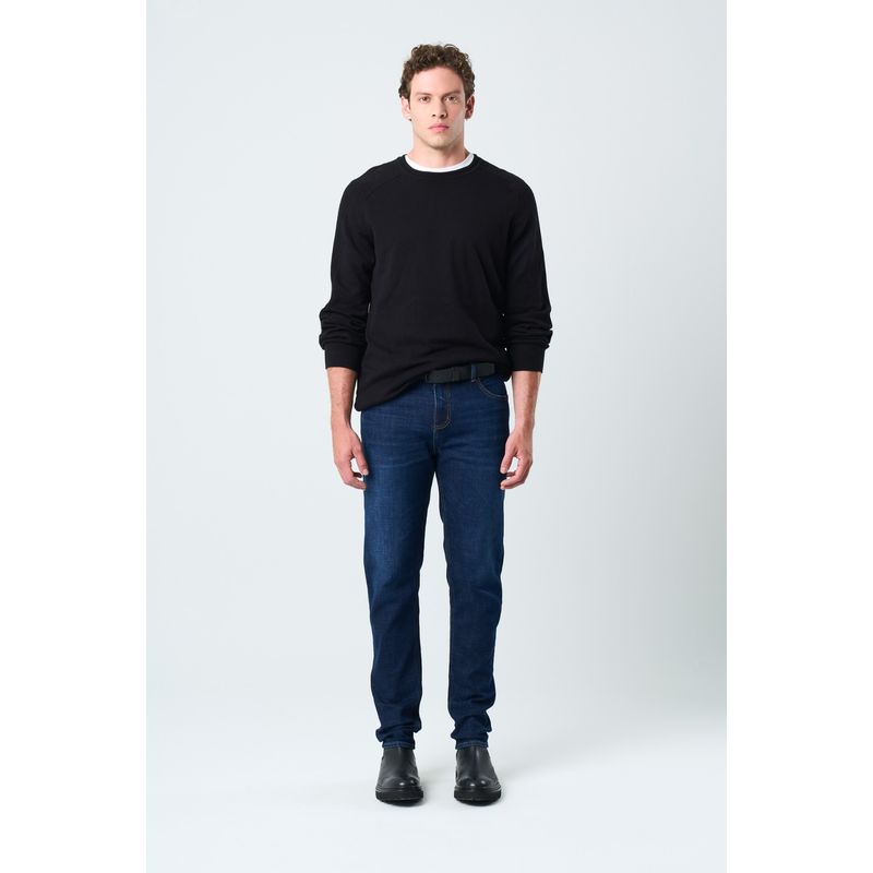 VELEZ - Vélez Jean Galis Bota Recta Para Hombre Semi Fitted Azul