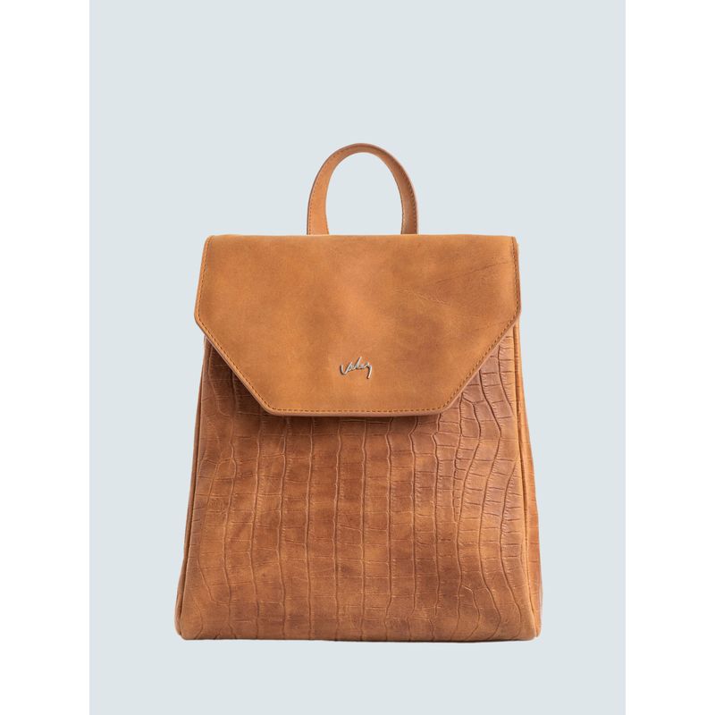 VELEZ - Vélez Mochila Corina 2 De Cuero  Mujer Detalle Grabado Miel