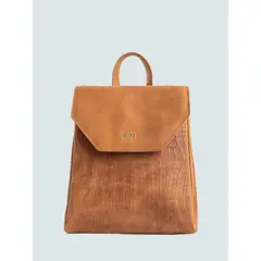 VELEZ - Vélez Mochila Corina 2 De Cuero Mujer Detalle Grabado Miel