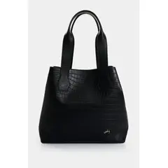 VELEZ - Vélez Shopping Silene De Cuero Para Mujer Grabado Negro
