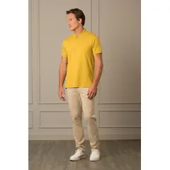 VELEZ - Vélez Polera Con Cuello Agustín Para Hombre Mostaza